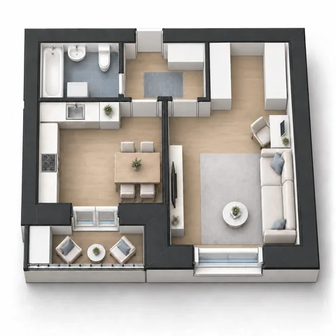 Планировка 35,2 м²