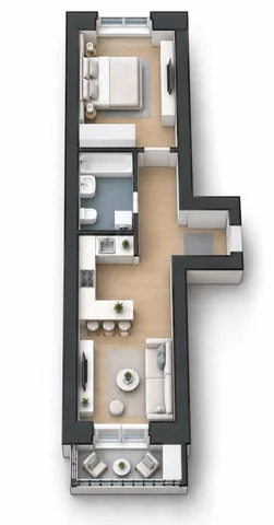 Планировка 40,53 м²
