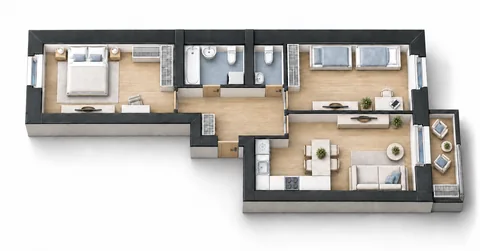 Планировка 64,71 м²